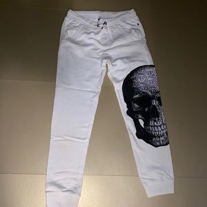PHILIPP PLEIN men’s joggers with skull crystals